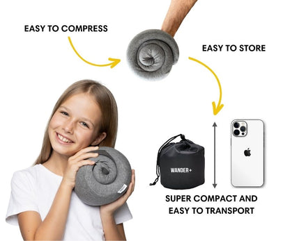 WANDER+™ Kids Travel Pillow | Neck Support