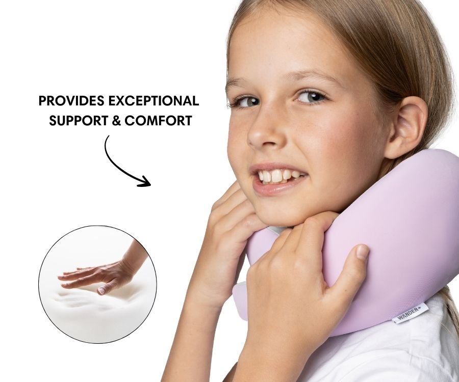 WANDER+™ Kids Travel Pillow | Neck Support