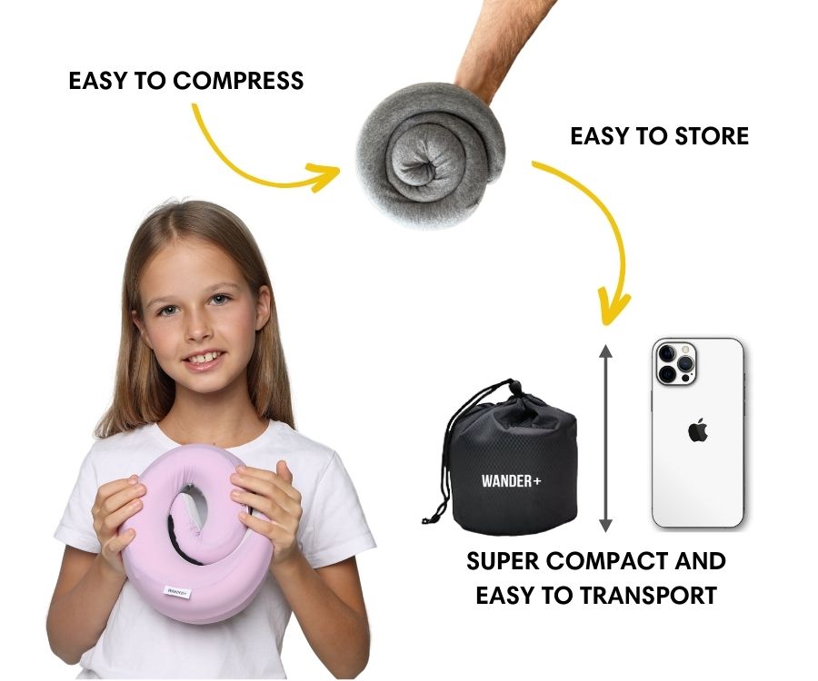 WANDER+™ Kids Travel Pillow | Neck Support