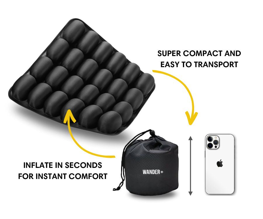 WANDER+™ Travel Cushion | Seat Support Pillow