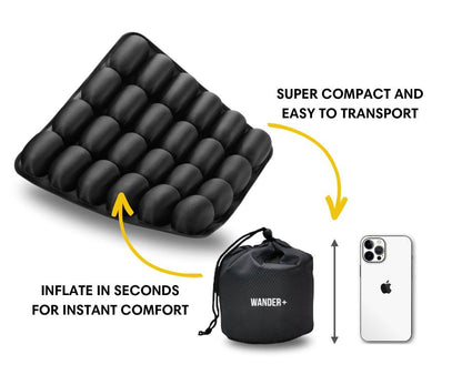 WANDER+™ Travel Cushion | Seat Support Pillow